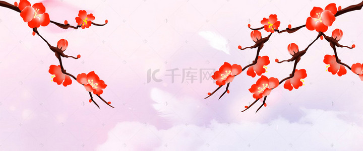 粉色中国风樱花背景图片_唯美浪漫中国风粉色樱花