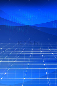 蓝色线条科技背景模板背景图片_蓝色简约科技线条背景模板