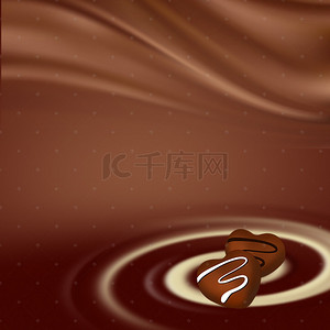 表白主图背景图片_巧克力食品PSD分层主图背景素材