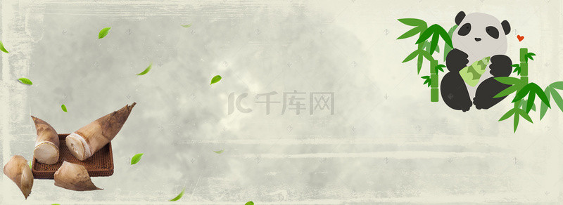 餐饮文化海报背景图片_竹笋舌尖上的中国创意海报背景素材