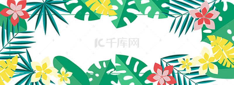 清新多肉背景图片_绿色灰色小清新多肉绿植盆栽banner