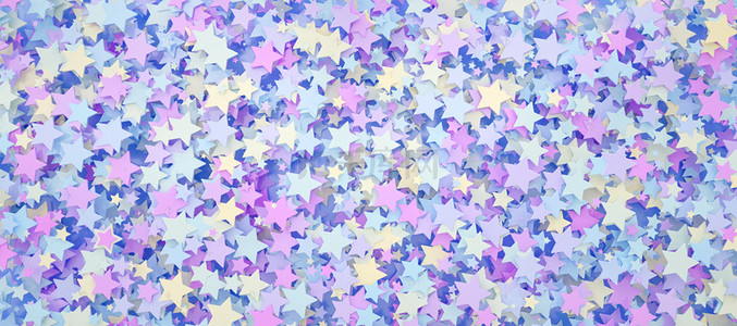 马赛克背景背景图片_C4D唯美梦幻紫色五角星马赛克背景