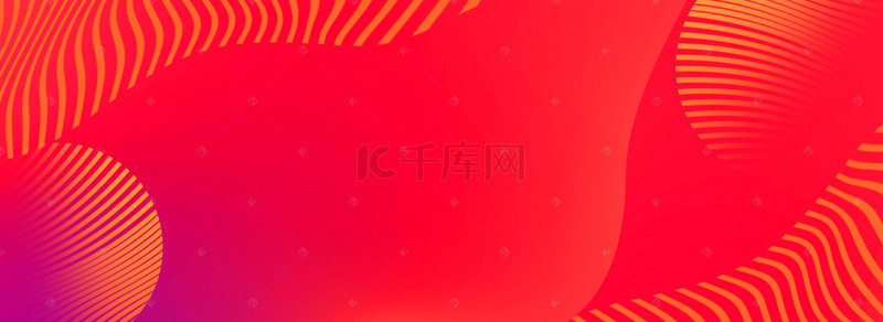 线条红色渐变电商风促销banner