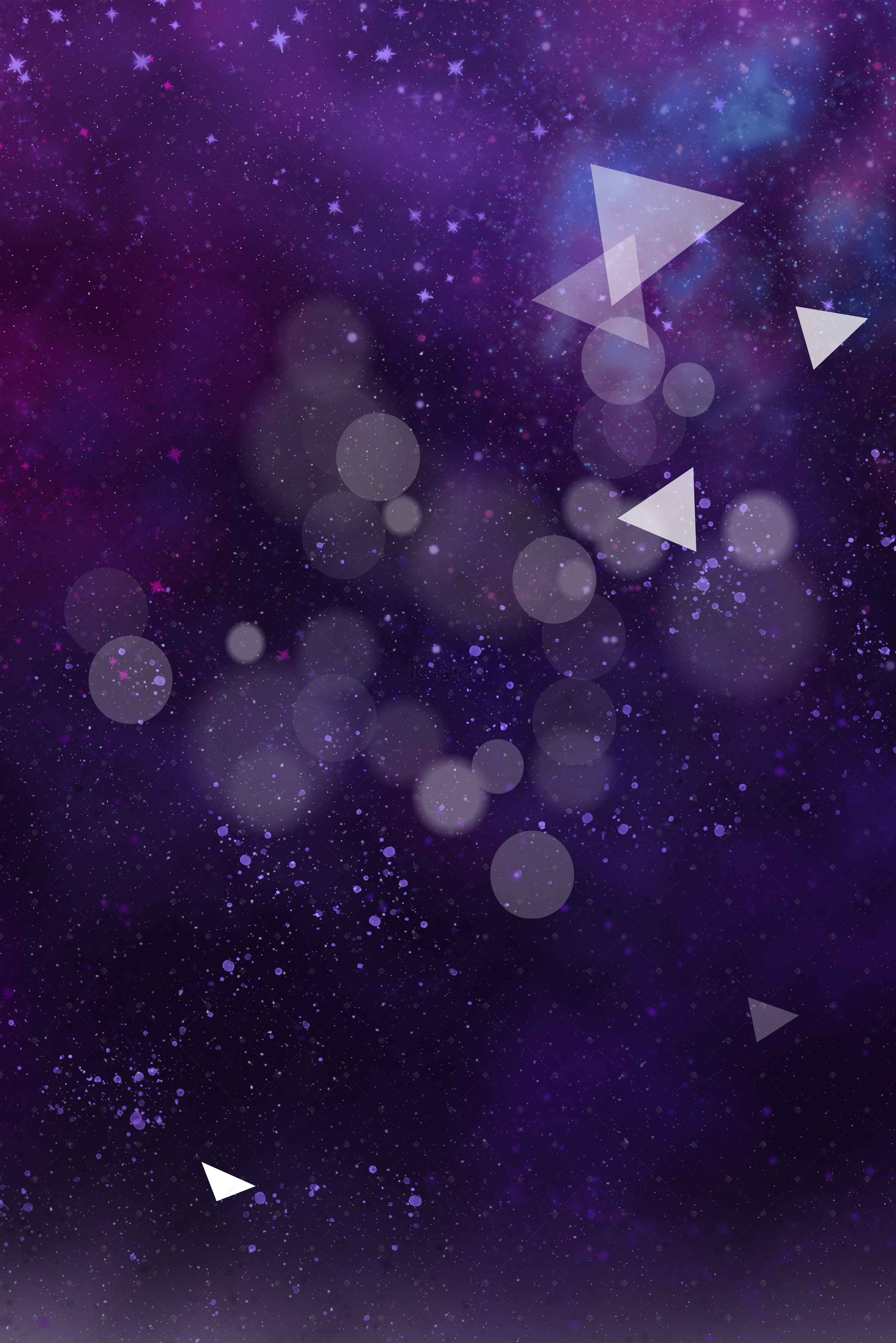 蓝色星空海报背景