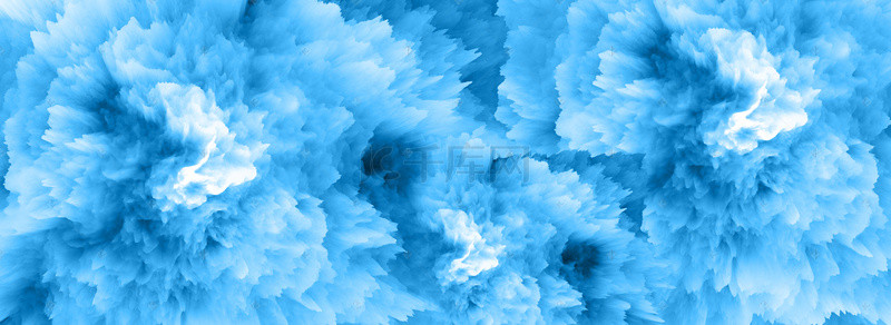 蓝色烟雾缭绕背景图片