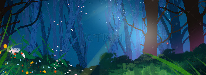 光感森林背景图片