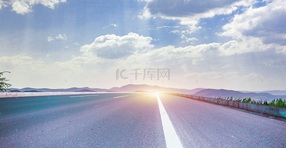 创意合成公路背景图片_创意合成大气路面背景