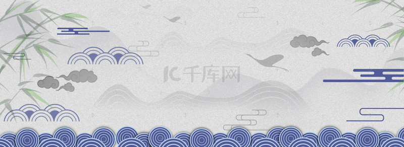 金桂飘香背景图片_中国风复古手绘banner