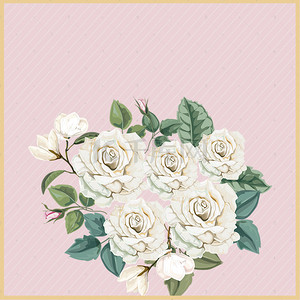 婚礼水彩请柬背景图片_欧式复古手绘花朵婚礼贺卡背景