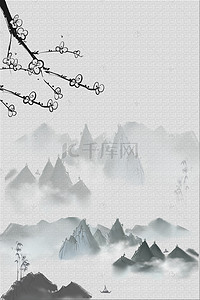 简约中国风水墨设计背景