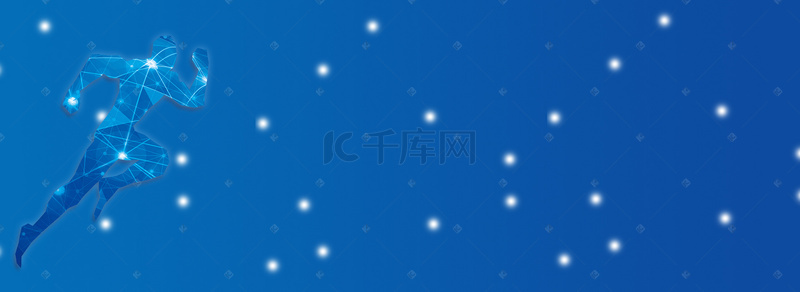 星空蓝色banner背景图片_蓝色清新科技电商促销banner