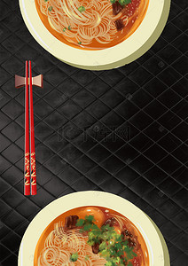 菜单宣传背景背景图片_传统中式面馆牛肉面背景