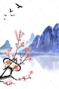 风筝背景素材背景图片_中国风风筝背景素材