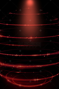 电脑炫酷背景图片_炫酷科技线红色简约大气背景