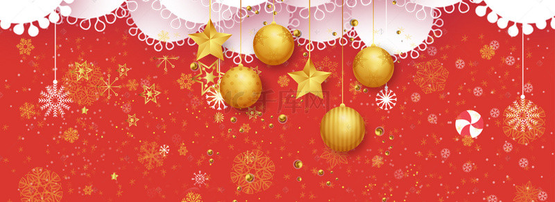 卡通圣诞树礼物背景图片_圣诞节卡通白色banner