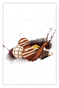 巧克力宣传背景图片_巧克力宣传海报背景