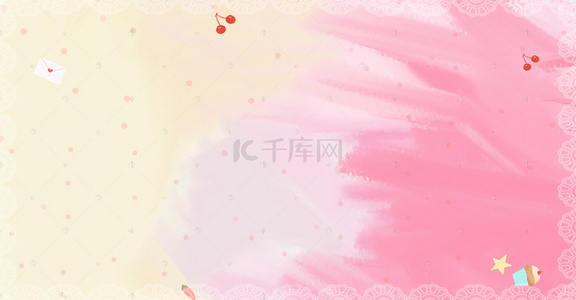 酸奶促销背景图片_美食简约粉色海报背景banner