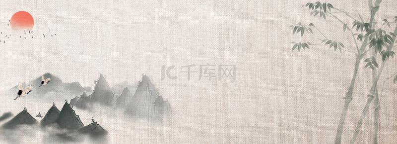 竹子传统背景图片_中国风简约纹理背景