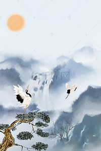 中国风水墨山水画