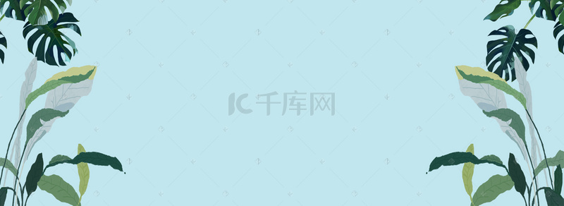 夏季防晒粉蓝美妆清新淘宝天猫电商banner