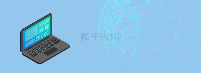 科幻云层背景图片_电商数码产品几何蓝色banner