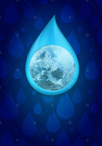 世界水日海报背景图片_322世界水日节约用水H5宣传海报背景