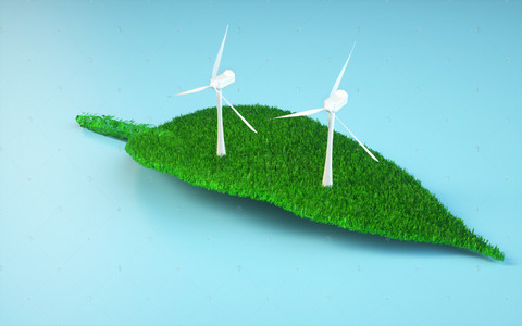 能源环保logo背景图片_创意绿色能源环保