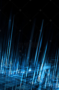 大气蓝色大会背景图片_蓝色世界移动通信大会背景