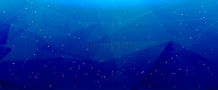 蓝色电子商务科技背景图片_蓝色商务科技banner背景