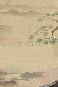 古风纹理中国风背景图片_清明节典雅水墨质朴古风海报背景清明