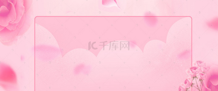 妇女节花朵粉色背景图片_三八妇女节女王节活动电商背景