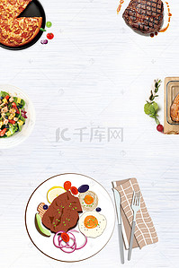 美食小吃宣传背景图片_创意吃货美食节平面素材