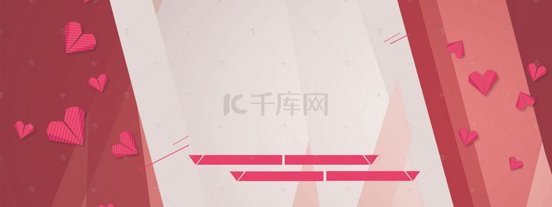 母亲banner背景图片_爱心母亲节粉色电商banner