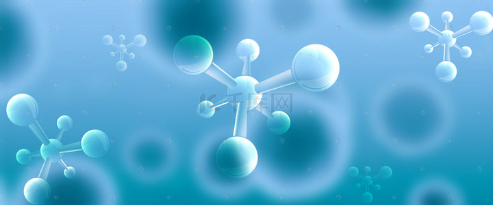 基因科学医疗背景图片_蓝色研究医学基因细胞背景