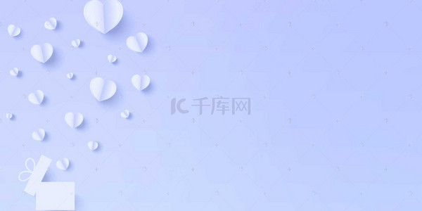 紫色淘宝海报背景图片_七夕浪漫紫色淘宝海报banner背景