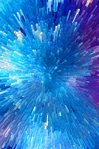 多色发射背景图片_3D凸起蓝色科技商务背景