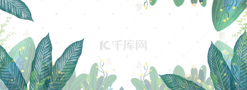 小清新服装促销海报背景图片_出游季绿色清新风格banner海报