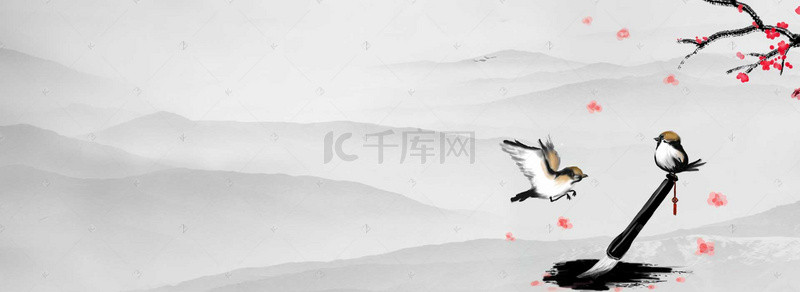 大暑小暑海报设计背景图片_古风中国风海报设计背景