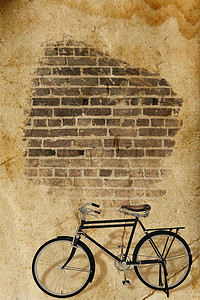 自行车背景图片_90年代回忆经典怀旧背景