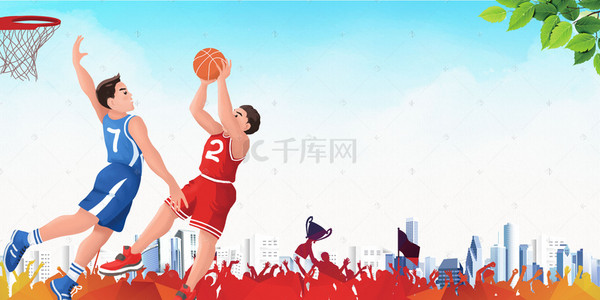体育篮球争霸赛海报背景素材