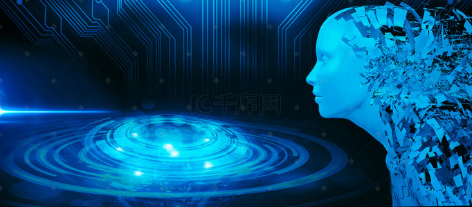未来科技星球背景图片_大气智能AI时代科技banner