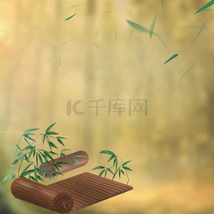 木板森林背景图背景图片_自然森林化妆品PSD分层主图背景素材