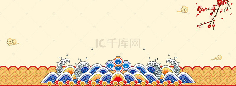 古典民族风背景图片_古典复古中国风banner