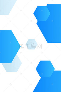 几何简约商务办公背景图片_简约蓝色多边形拼接商务办公背景