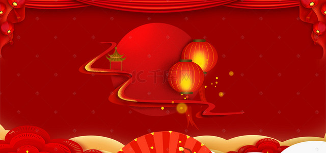 2020红背景图片_新年红色中国风背景