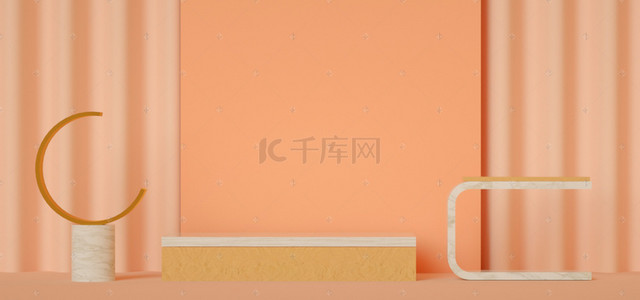 新势力周春背景图片_淘宝天猫C4D海报大促女生节banner