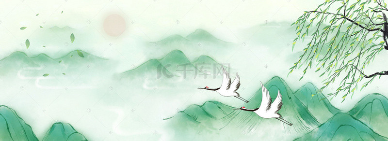 白色中国风背景图片_中国风水墨背景免费下载