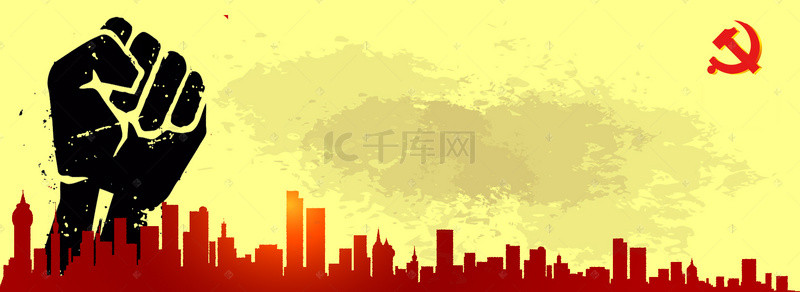 风中月背景图片_中国风劳动节建筑物电商banner