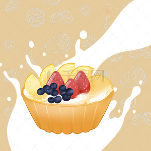 水果餐厅背景图片_水果自助海报背景素材
