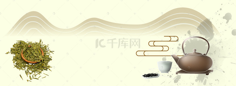 中国文化素材背景图片_中国茶叶背景图片